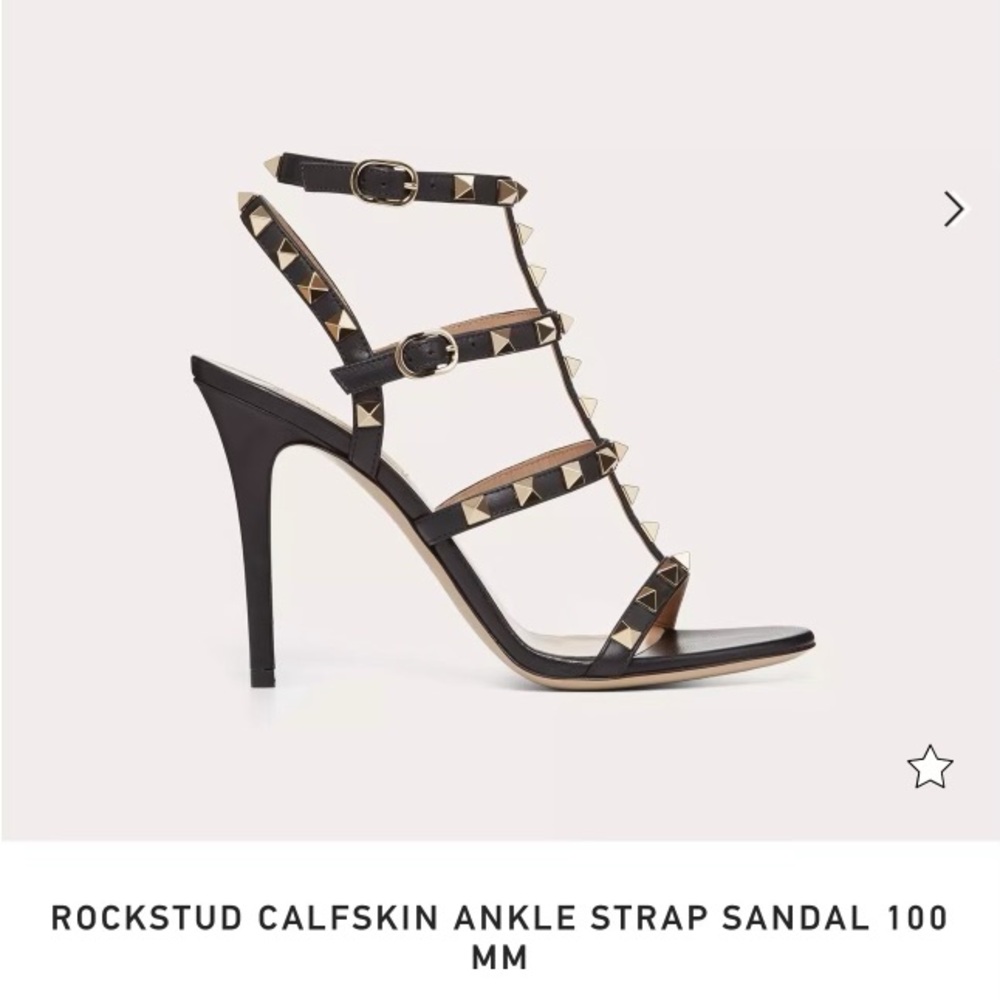 Valentino Rockstud Sandal Women’s 37.5 US 7.5